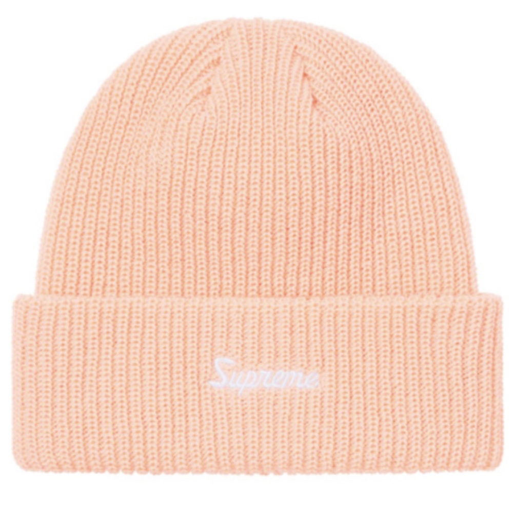 Supreme Loose Gauge Beige Beanie Hat New Knit Ski Cap NYC Skull